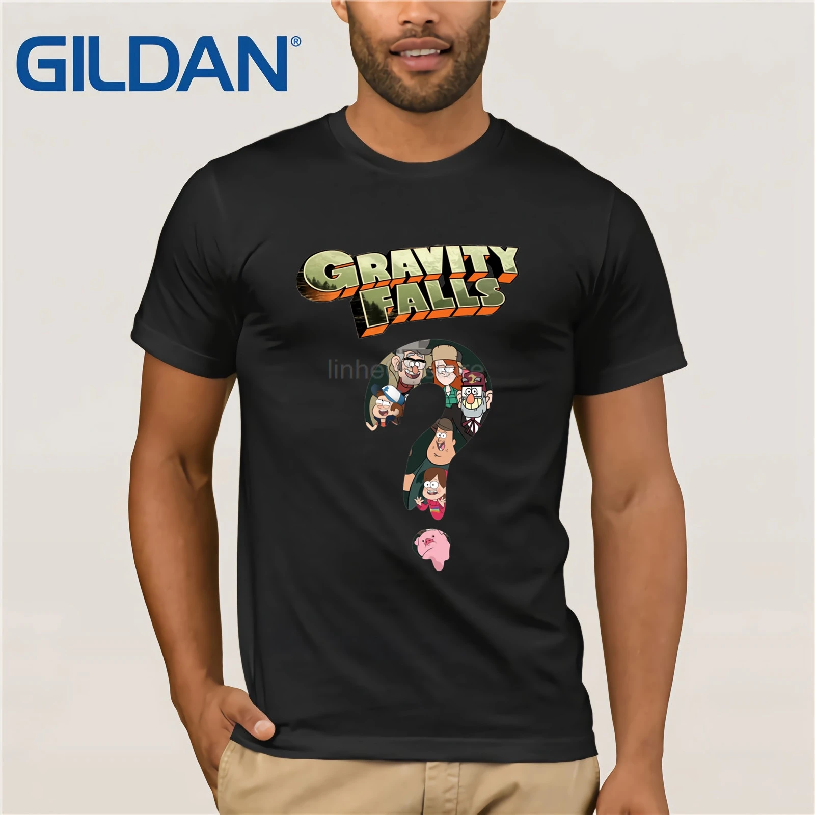 

GILDAN Streetwear 2019 new arrival soft Popular T-Shirts Pure Cotton Male Comfortable gravity falling T Shirt