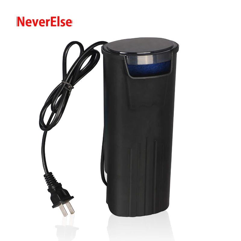 

Aquarium Low Water Level Internal Filter Pump with Active Carbon Sponge for Fish Turtle Tank Hanging Waterfall Water Circulation