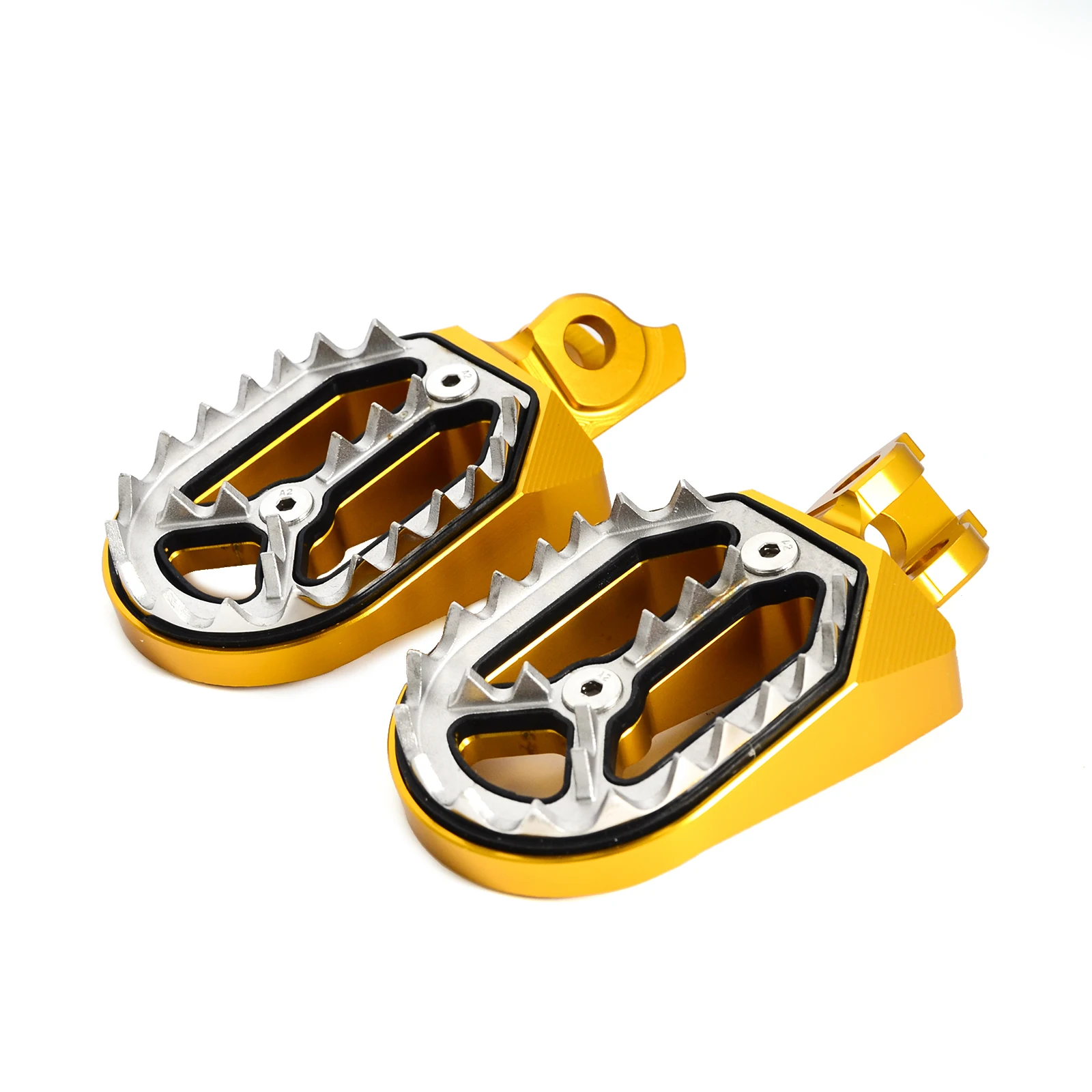 

Gold Billet CNC Wide Footrests Pegs Fits For Suzuki RM-Z 250 450 2008-2015 RMX450Z 2010-2011