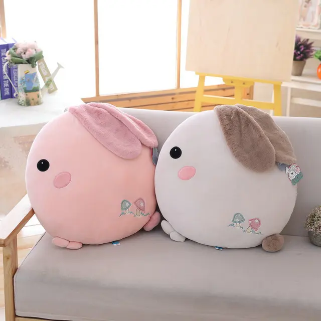 Big Rounded Rabbit Stuffed Pillow 4