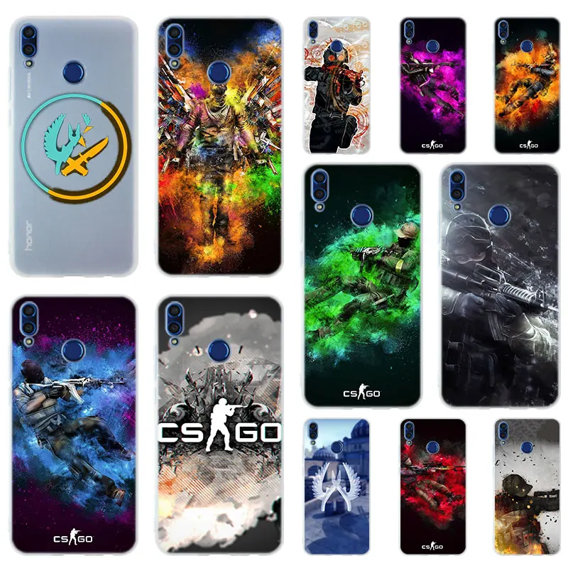 

Counter Strike cs go Game Soft Silicone Case Cover For Huawei Honor 9 10 Lite 6X 7X 8X Max Phone cases 7A 8A 8C V20 PLAY 10i