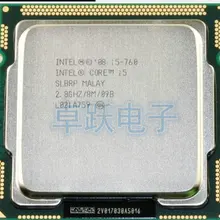 Процессор Intel Core i5-760 2,8 ГГц 8 МБ кэш Разъем LGA1156 45nm настольный процессор I5 760 поштучно