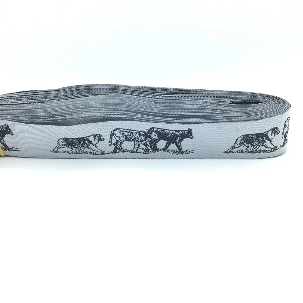 

10 Meters 7/8'' 22mm Wide Aussie Shepherd Dog Collar Woven Jacquard Ribbon