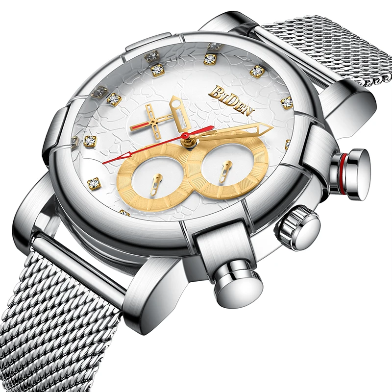 

Luxury Men Watch Steampunk Laser Engraved Male Watches Mens Black Sliver Steel Mesh Waterproof Sports Quartz Men's Wristwatch