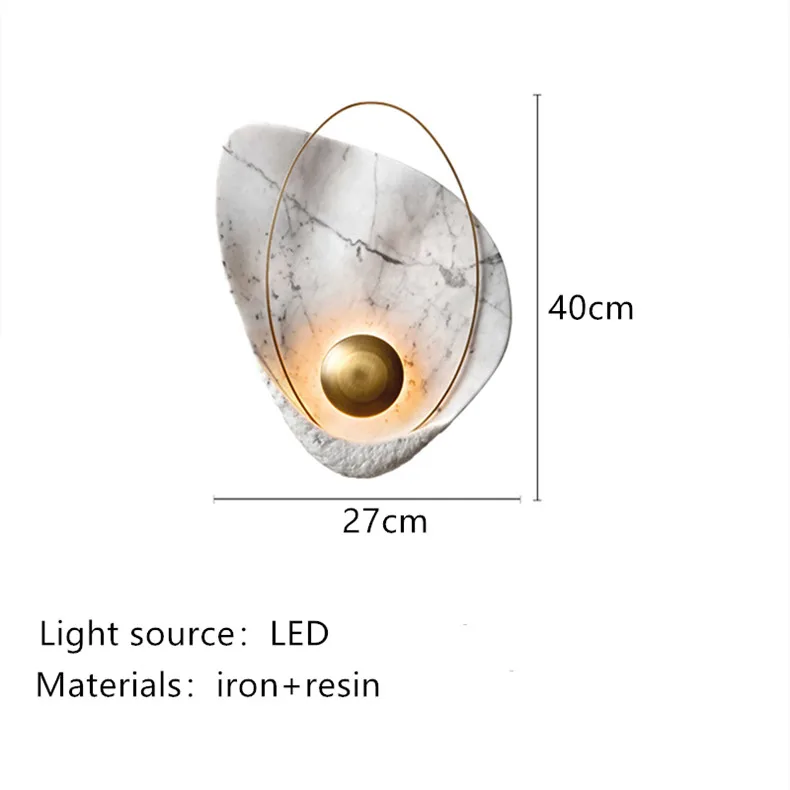 Креативный современный светодиодный настенный светильник в виде ракушки, настенный светильник для телевизора, настенные светильники