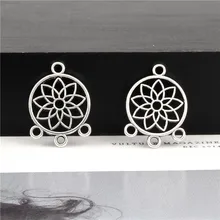 Brincos colar de pingente, 30 peças cor prata chamos colar sonho de sonho, brincos, acessórios para fazer joias 16x11mm a3110