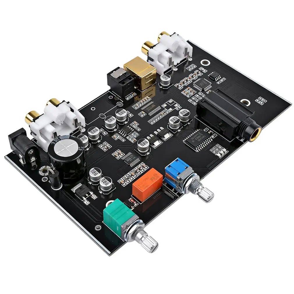 DC12V DPCM5100 DAC Board MS8416 Coaxial Fiber Optic USB Amplifier Audio Volume Control Decoder Board For DIY Home Theatre