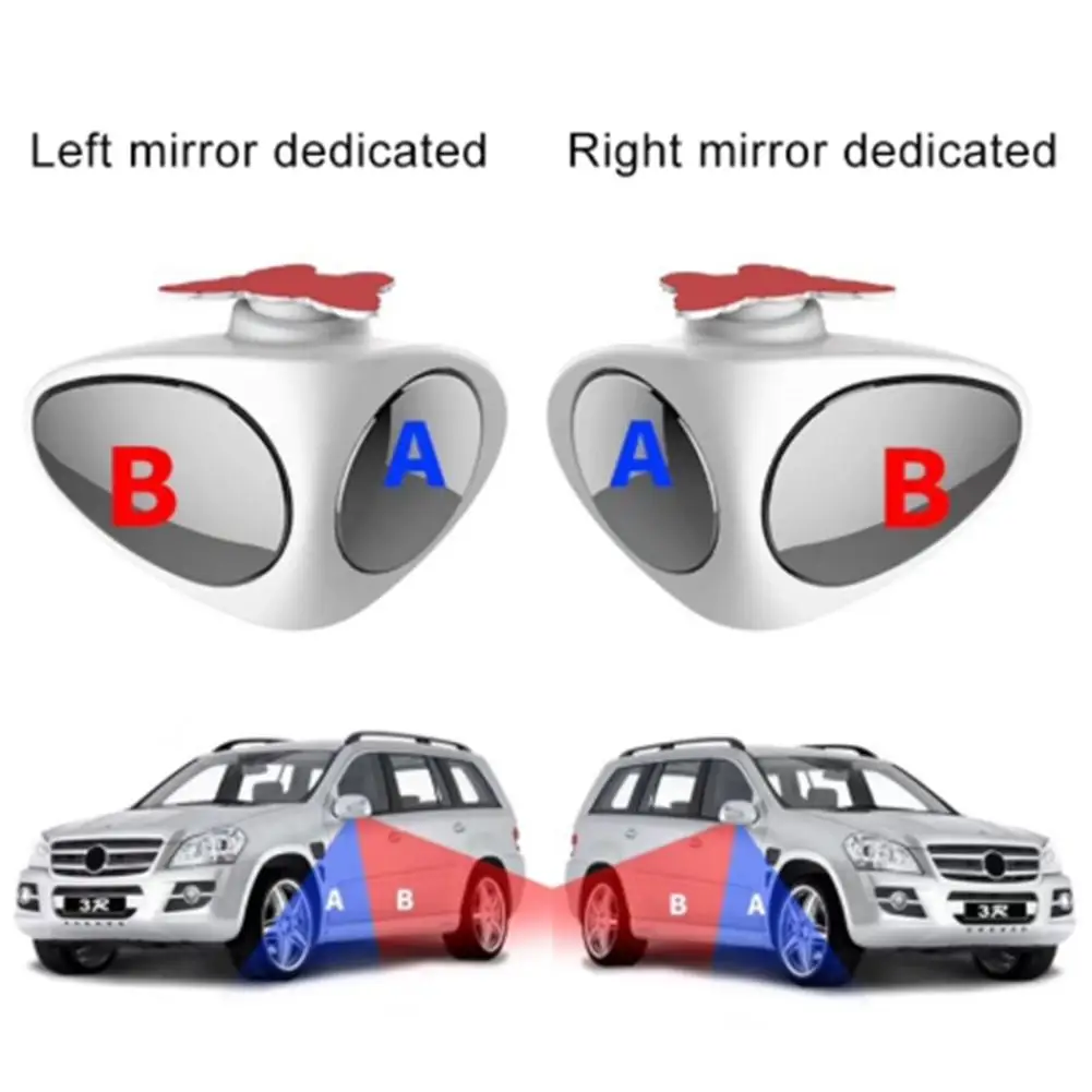 360 Вращение Автомобильное Зеркало для слепых зон регулируемое широкоугольное