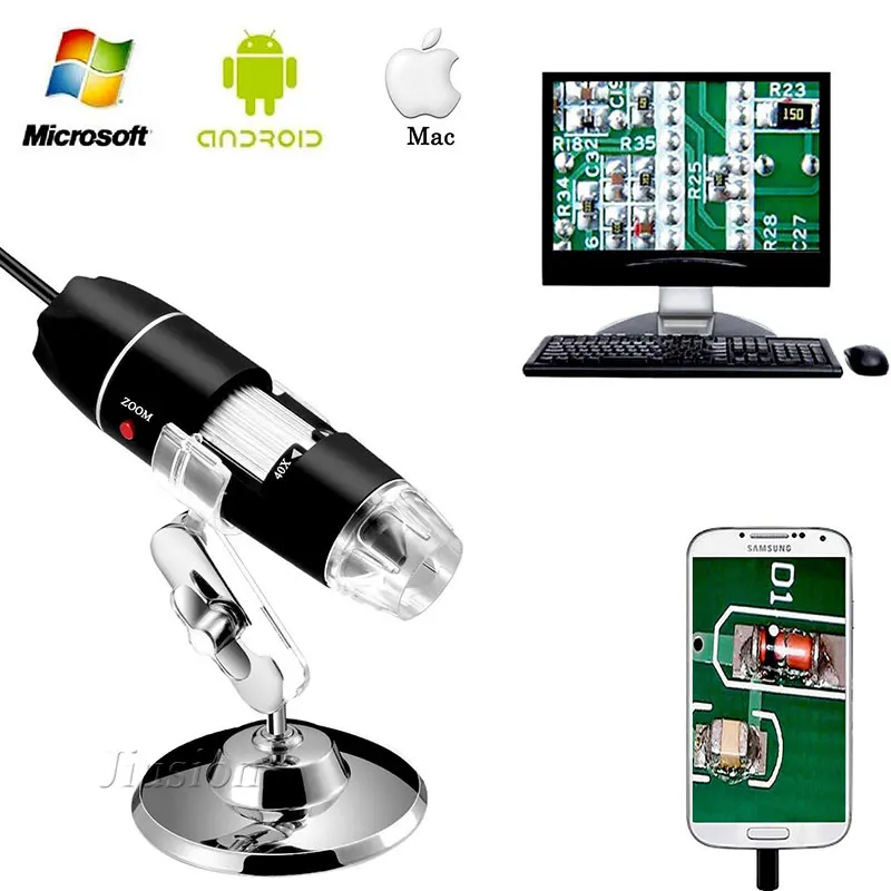 500X 1000X 1600X USB цифровой микроскоп мини камера электронный ручной эндоскоп Лупа