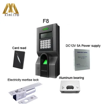 

Hot Selling F8kit Fingerprint Access Control System With Card Reader And Install Accessories