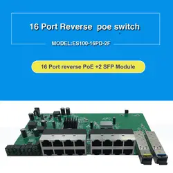 С VLAN GPON/EPON поставщика решения 16 портов 10/100 м обратное POE Питание переключатель с 2 гигабитный SFP волоконные порты PCB