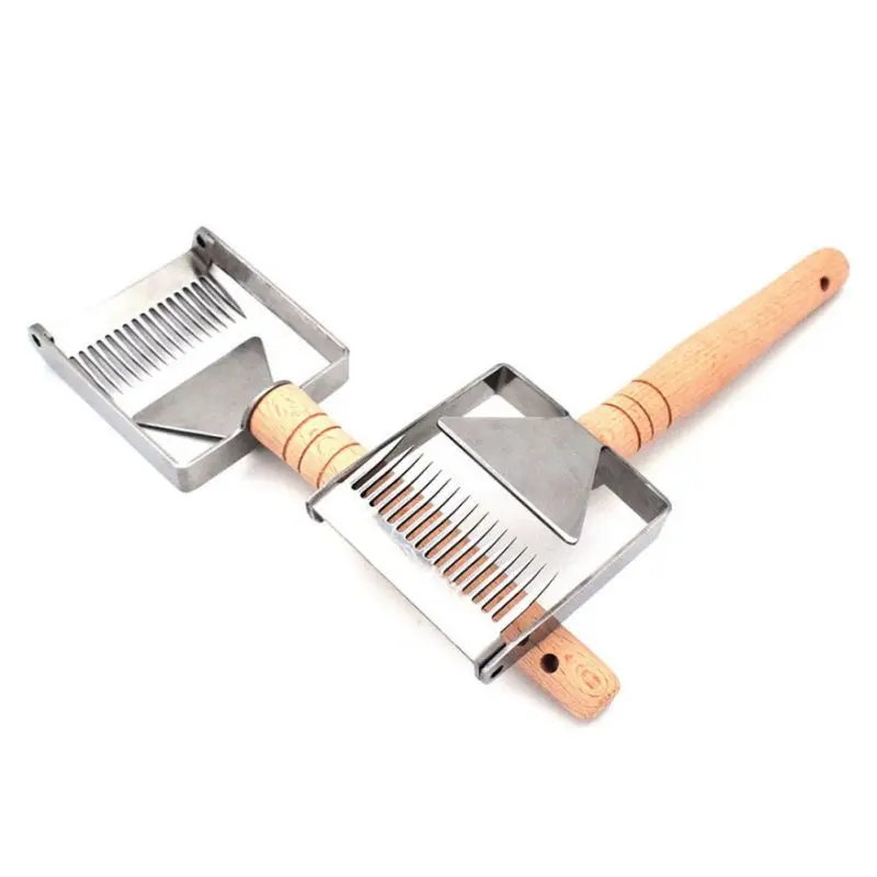 

Professional Easy Hold Honey Fork Honey Scraper Stainless Steel Uncapping Fork Home Garden Beekeeping Tools
