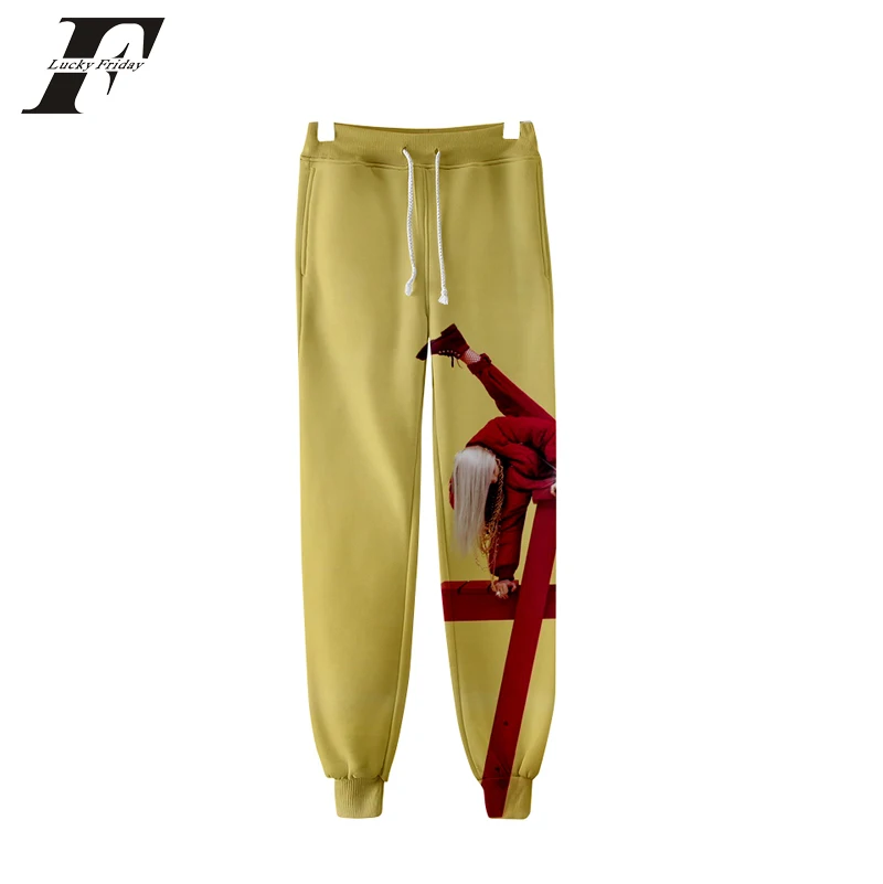 

Kpop 3D Billie Eilish Print Sweatpants trousers women Casual Jogger Pants Casual Warm/men Pants Slim 2019streetwear Pants
