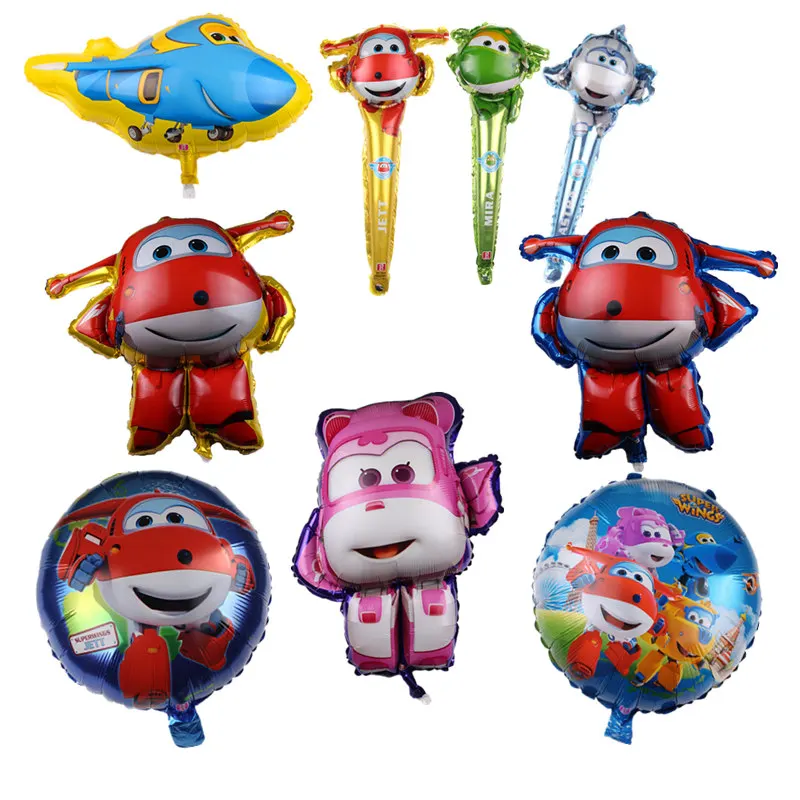 

XXPWJ New 3D Airplane Cartoon Aluminum Balloons Holiday Party Birthday Decoration Balloons High Quality