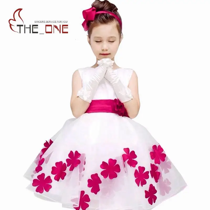 Kids Girl Summer Dress Bowknot Girls Wedding Dress Flower Princess Party Dresses Children Baby Girl Dress