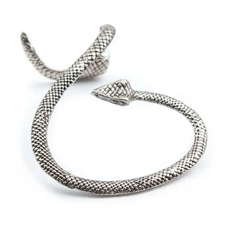 Gothic Punk Snake Winding Cuff Earrings - Image 4