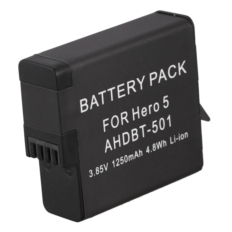 

Battery Rechargeable Batteries AHDBT-501 AHDBT601/501 For Gopro Hero 5 Gopro 6 Battery 1250mAh AHDBT601 501 Bateria