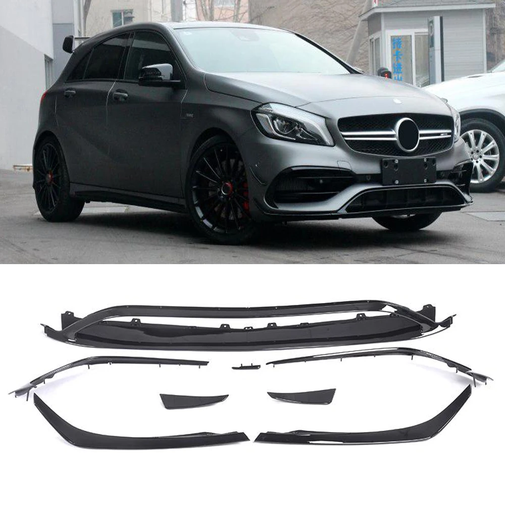 Сплиттер для переднего бампера Mercedes Benz A Class W176 A200 Sport A250|Амортизаторы| |