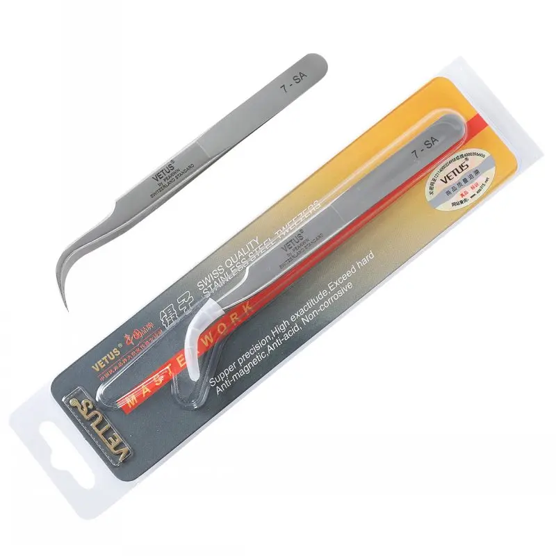 

Vetus Stainless Steel Eyelash Tweezers Makeup Tools for Eyelash SA Series