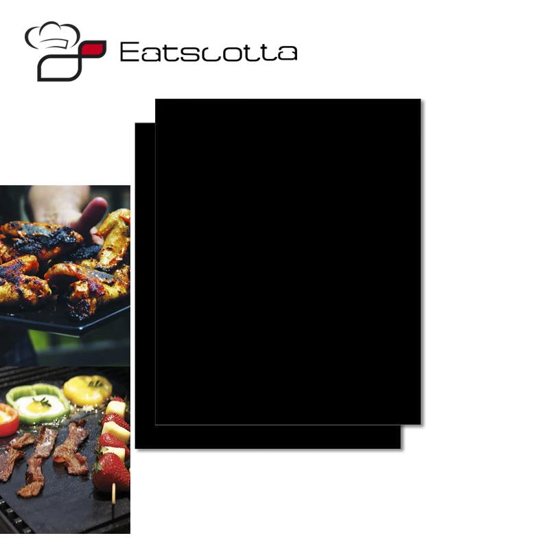 

drop 2 pcs Reusable Non Stick BBQ Grill Mat Baking Easy Clean Grilling Fried Sheet Portable Outdoor Picnic Cooking Barbecue Tool