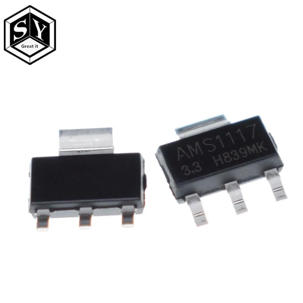 

10PCS/LOT Original AMS1117-3.3 AMS1117-3.3V AMS1117 LM1117 1117 Voltage Regulator We only provide good quality