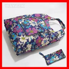 100 шт./лот) Высококачественная нейлоновая многоразовая складная сумка для покупок