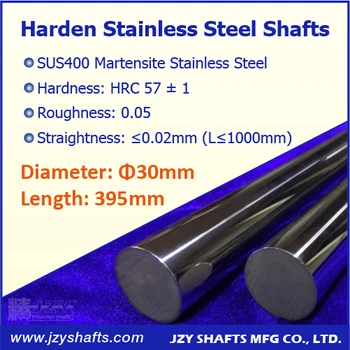 

Dia 30mm L395mm 3pcs/lot surface hardened stainless shaft high precision guide shaft HRC 57 high roughness Ra 0.05 and Ra 0.2