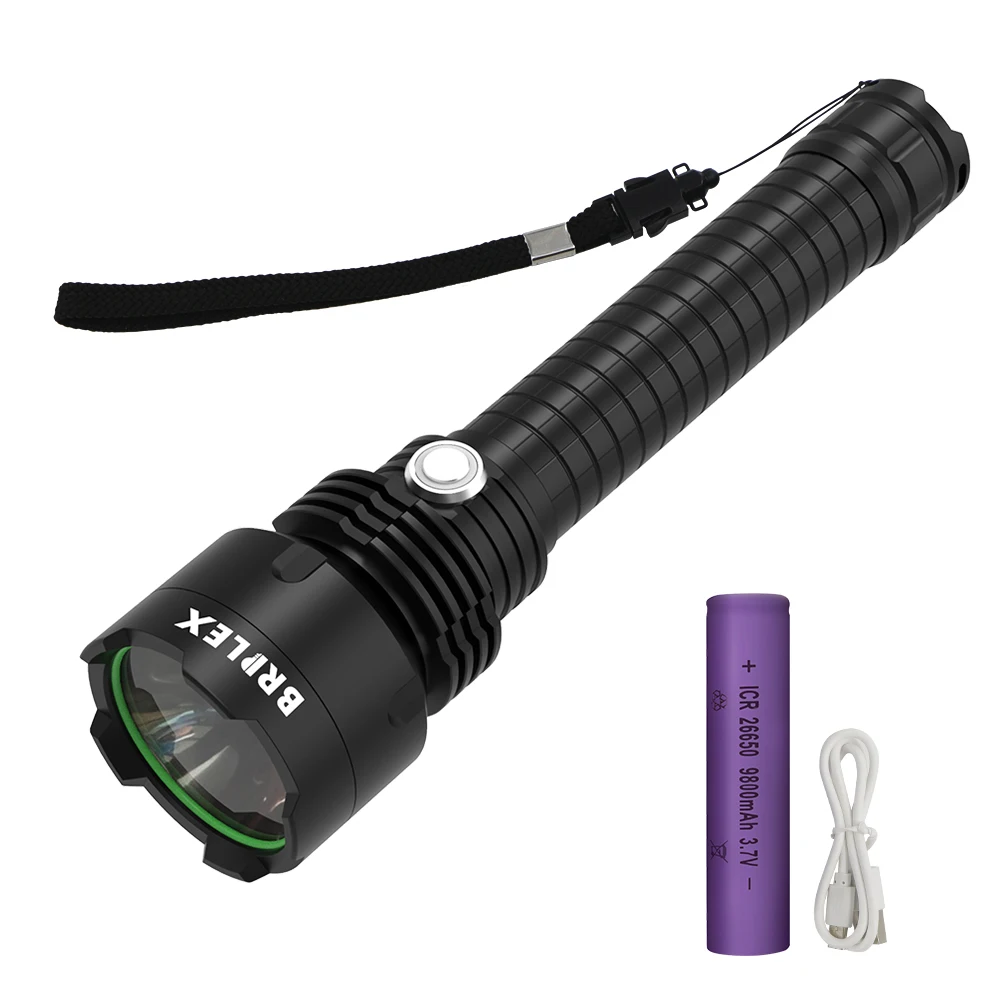 

Flash Light Linterna LED Rechargeable Flashlight Diving Flashlight UV Flashlight Torch Led Torch Light 18650 Battery for Camping