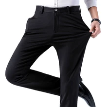 Весенние и осенние мужские деловые повседневные брюки, Стрейчевые брюки, мужские повседневные брюки