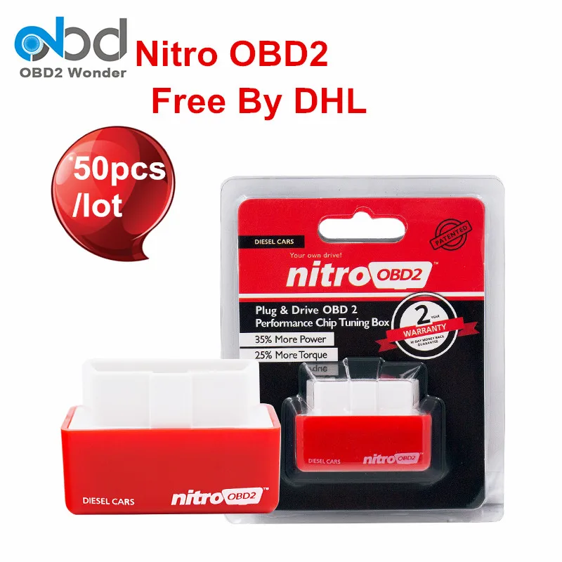 Prix pour 50 Pcs/Lot Super Nitro OBD2 Chip Tuning Box Pour Voitures Diesel Plug Et Lecteur OBD 2 Plus de Puissance Plus Couple NitroOBD2 Interface Prix pour 50 Pcs/Lot Super Nitro OBD2 Chip Tuning Box Pour Voitures Diesel Plug Et Lecteur OBD 2 Plus de Puissance Plus Couple NitroOBD2 Interface