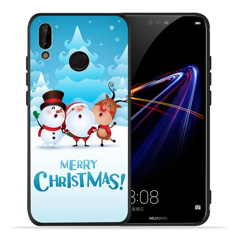 Merry Christmas Mickey для huawei P8 P10 P20 P30 mate 10 20 Honor 8 8X 8C 9 V20 10 Lite Plus Pro Чехол Coque Etui Funda