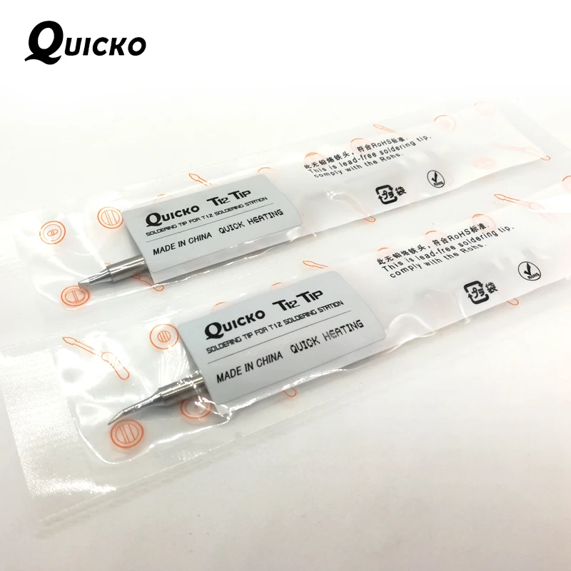 QUICKO электронный жало паяльника T12-K T12-B T12-BC2 T12-D24 припой 220v сварочный наконечник для пайки Ремонт станции