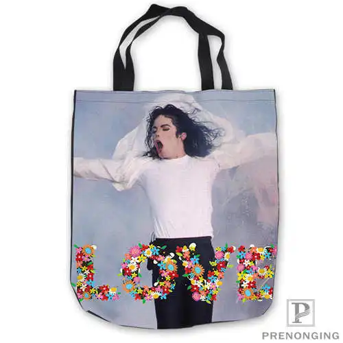 

Custom Canvas Michael Jackson Tote Shoulder Shopping Bag Casual Beach HandBag Daily Use Foldable Canvas #180713-06-17