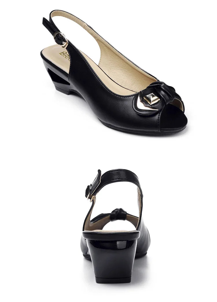 Летние новые стильные сандалии; женские летние туфли на танкетке с широко открытым носком; большие размеры; маленькие белые туфли; удобная женская обувь