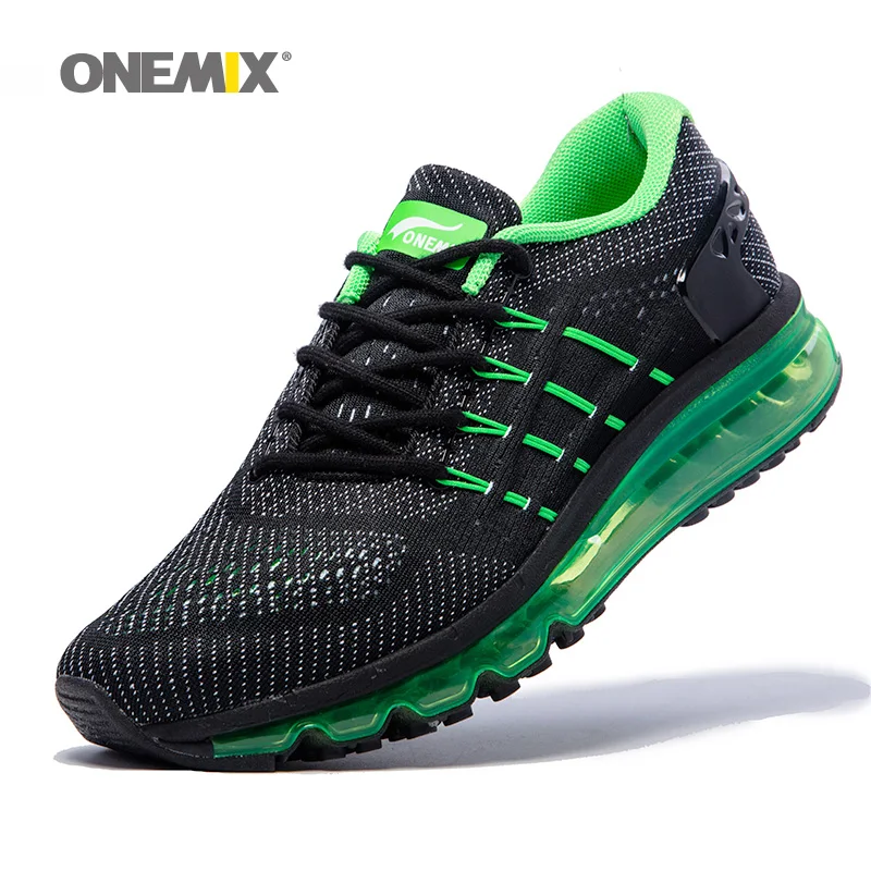 ONEMIX Air/женская спортивная обувь для мужчин; сетчатая уникальная обувь; язык; спортивные кроссовки; Черная дышащая Спортивная обувь; кроссовки с подушкой; 8
