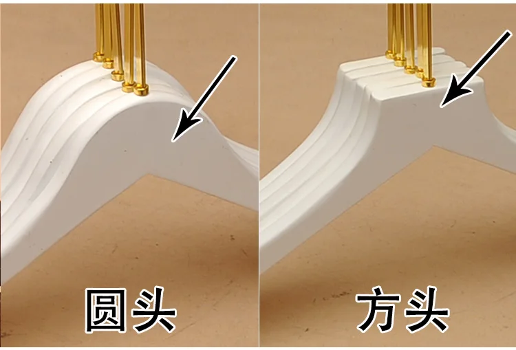 Sainwin 10 шт./лот, деревянная вешалка для взрослых, белые деревянные вешалки для одежды, Женская вешалка высшего класса, Золотой крючок(30 шт., можно логотип