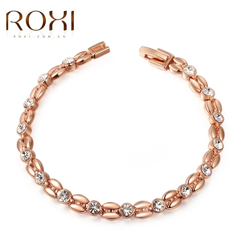 

ROXI rose gold Crystal bracelet for Girls women ,Austrian crystal,Valentines Day/Birthday gift bracelet,lover bracelet,wholesale