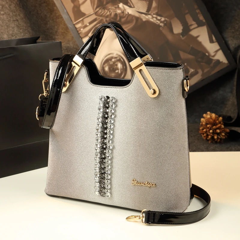 ICEV новые модные роскошные бриллиантовые лакированные кожаные сумки женская сумка через плечо клатч дизайнерская вечерняя сумка