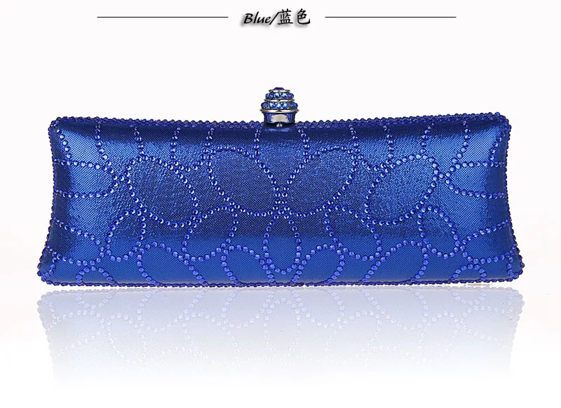 Синяя вечерняя сумочка женская Банкетная сумочка клатч подарок на день Рождения Сумочка для макияжа Mujeres Bolso CR1802 - Цвет: Синий