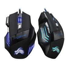 Проводная игровая мышь USB 7 кнопок 5500 dpi светодиодный подсветка оптическая компьютерная мышь игровая мышь для ноутбука