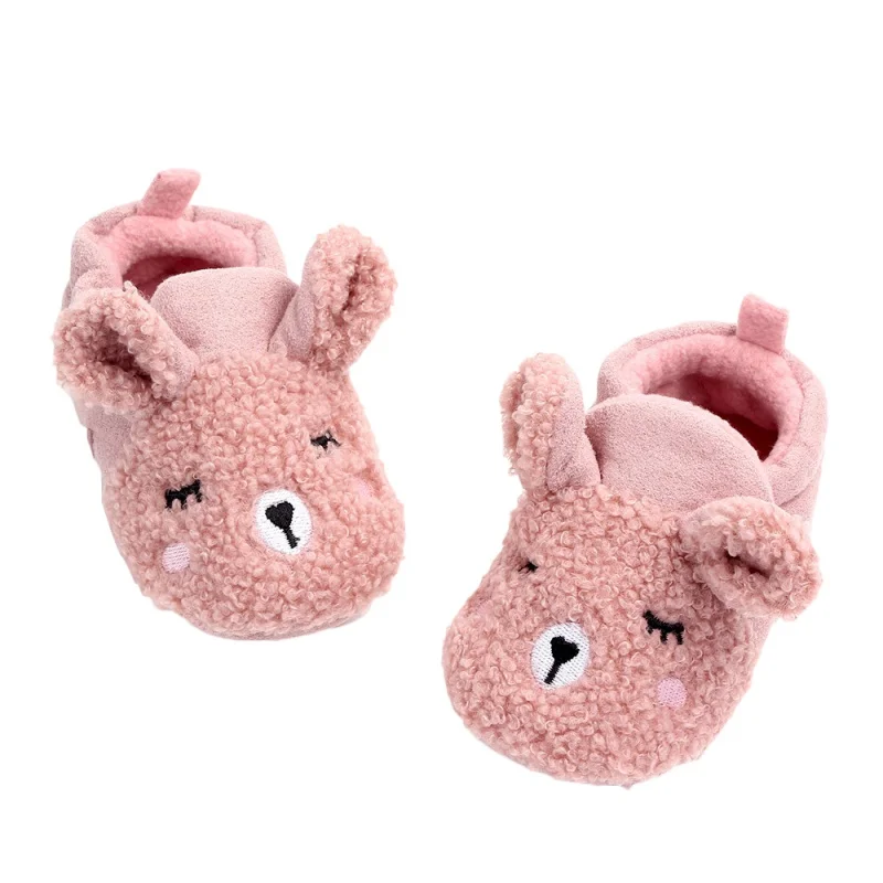 

Winter Cute Sheep Baby Shoes First Walker Fleece Warm Cotton Shoes Soft Sole Infant Toddler Baby Floor Socks 0-12M