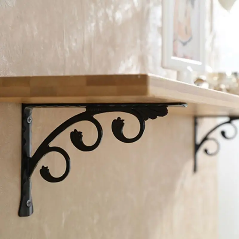 

1/2 Pack Triangle Folding Angle Bracket Adjustable Wall Mounted Durable Bearing Shelf Bracket DIY Home Table Bench