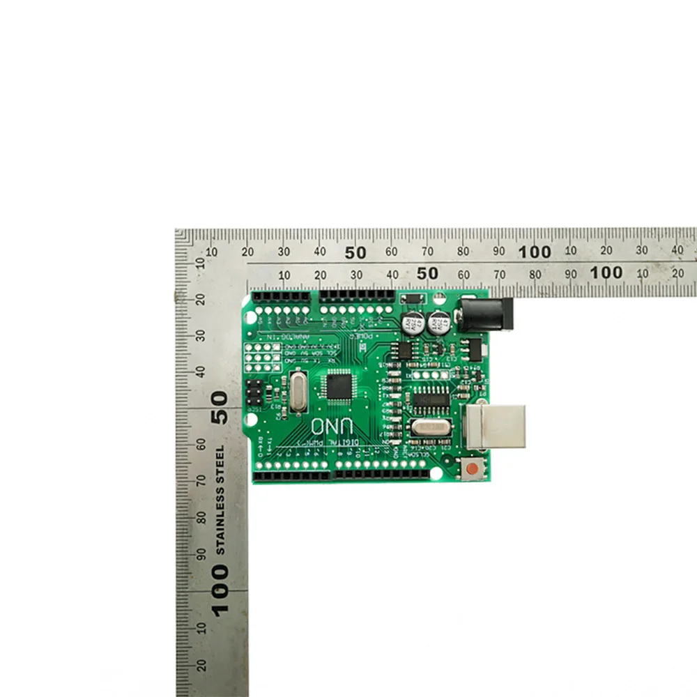 Улучшенная версия зеленая макетная плата с usb-кабелем ATmega328P CH340G UNO R3