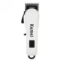 KEMEI 12 Вт триммеры для стрижки волос, машинка для стрижки, ультра-Тихая стрижка, набор с предельными гребнями, щетка для чистки для взрослых детей, 100-240 В