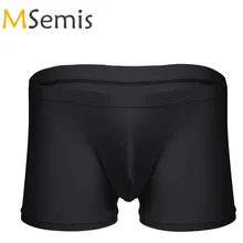 Гей купальник Мужское нижнее белье купальный костюм Боксеры Бикини Короткие сетчатый бандаж купальник дышащие трусы