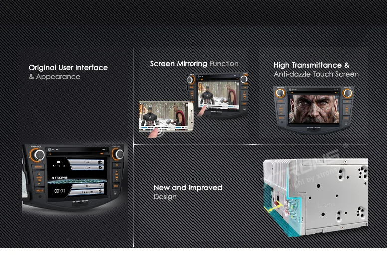 Excellent XTRONS 7" HD Touch Screen 2 din Car stereo Radio DVD Player SWC USB SD GPS For Toyota RAV4 2006 2007 2008 2009 2010 2011 2012 1