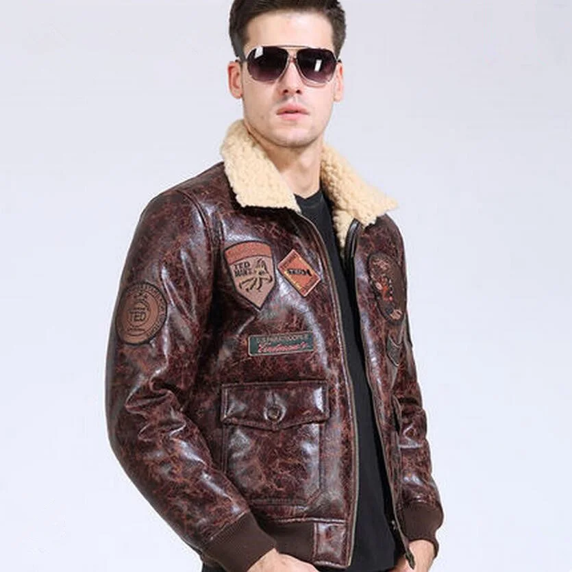 Мужская кожаная куртка, зимние мужские куртки, мужское кожаное пальто, теплое пальто с отложным воротником и бархатным кожаным пальто, кожаная верхняя одежда