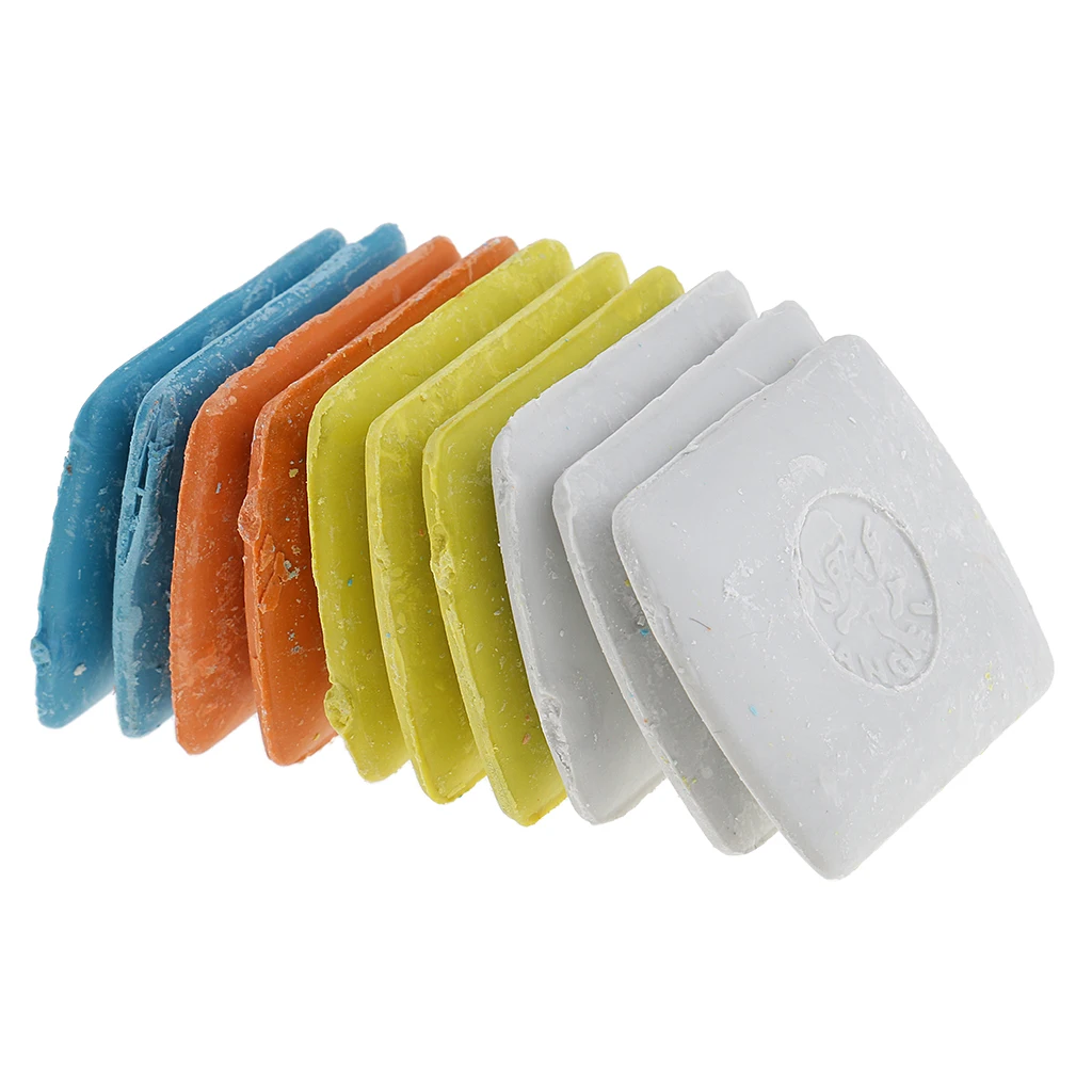 10Pcs Professional Tailor's Chalk Triangle Tailor's Chalk Sewing (4 Color) + 1Pcs Vintage Stainless Steel Sewing Scissor