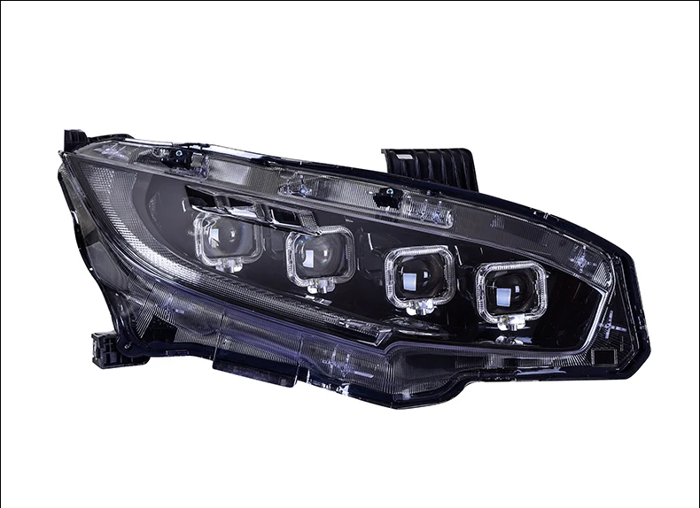Для Honda Civic головной светильник s в сборе полный светодиодный дизайн год передний светильник с дневной ходовой светильник s DRL Поворотный Светильник s