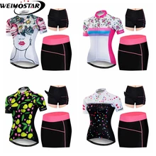 Weimostar Women’s Cycling Jersey Quick Dry Cycling Clothing MTB Bike Bicycle Jersey Dress Sets Breathable Maillot Ciclismo